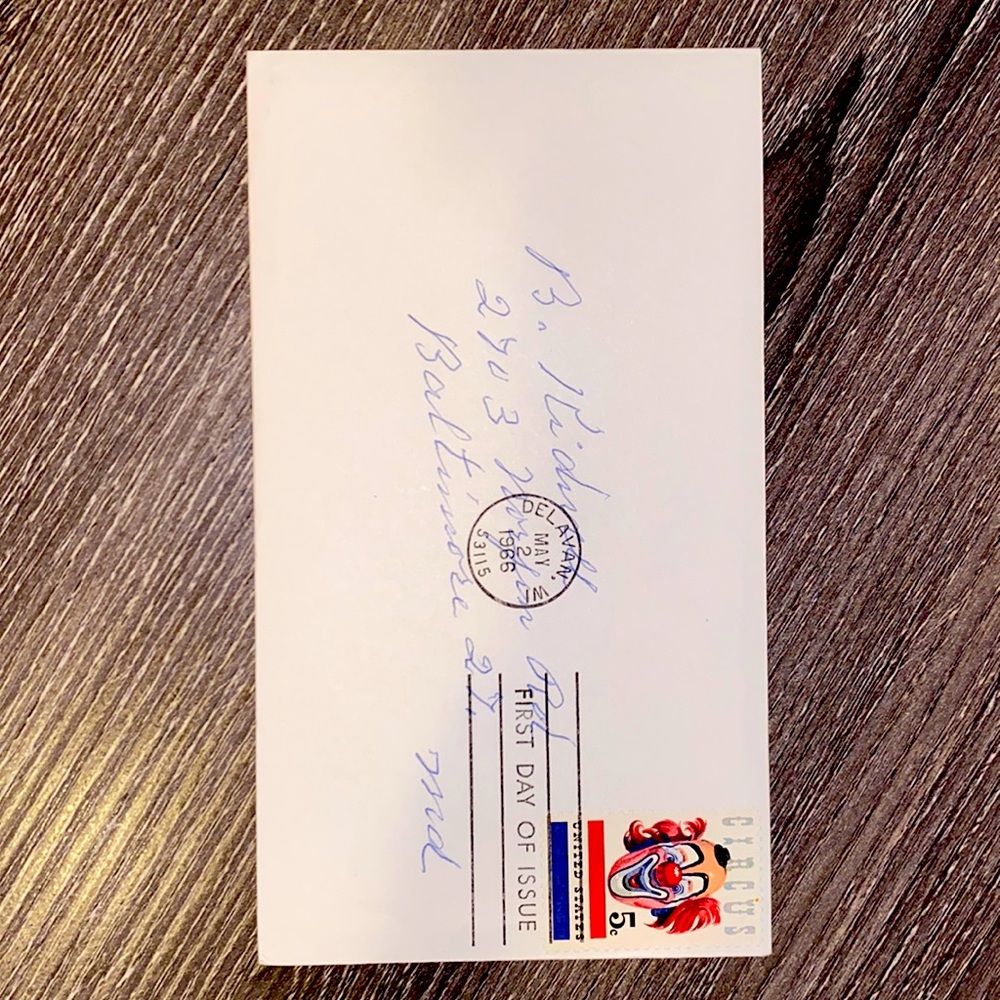 United States Circus stamp, First Day of Issue 5/2/1969
